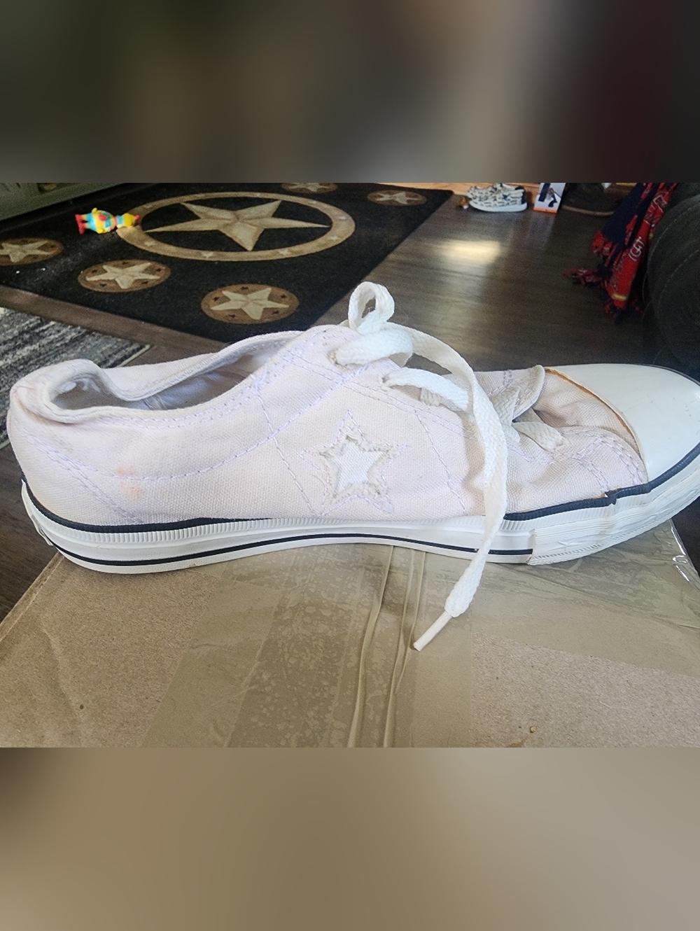 Converse Cream Canvas Sneakers